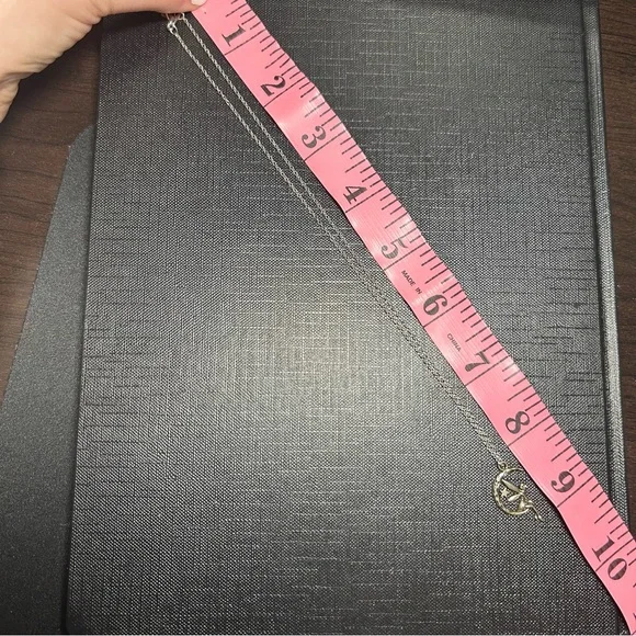 Silver Fairy Sitting on Crescent Moon Pendant Necklace - Picture 4 of 4